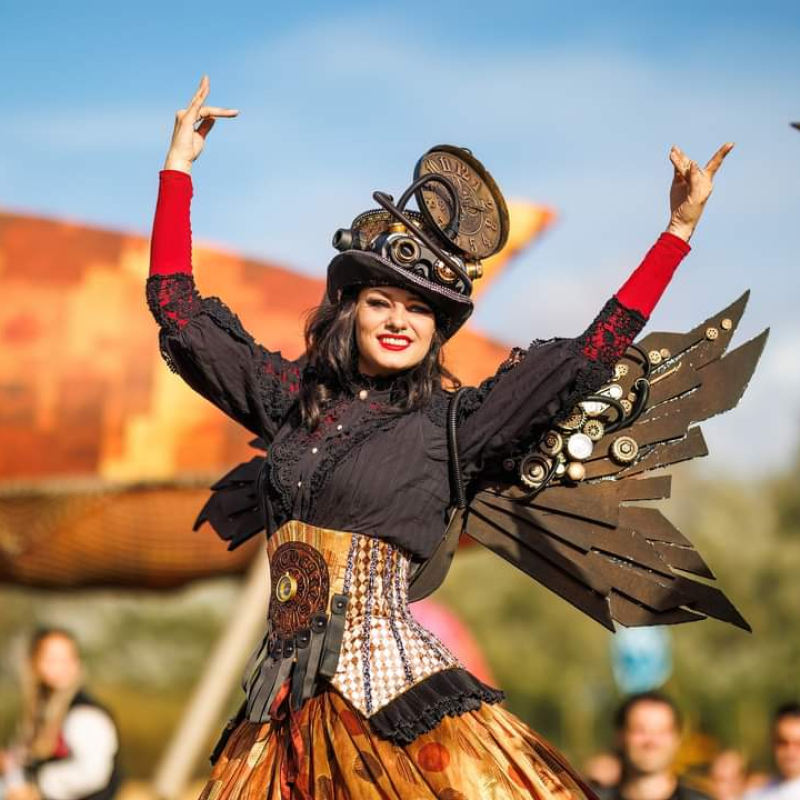 Steampunk steltenloper