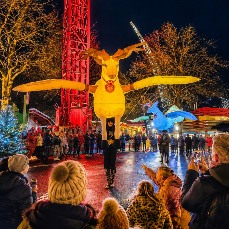 Magische wintervlucht
